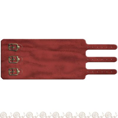 bracciale cuoio 3 fibbie 8 cm