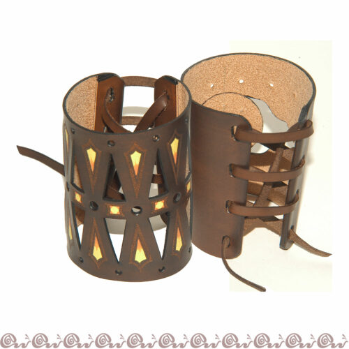 Bracciale traforato e decorato altezza 7 cm - immagine 4