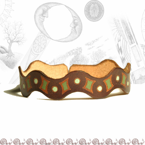 Bracciale onda 1,5 cm decorato - immagine 6