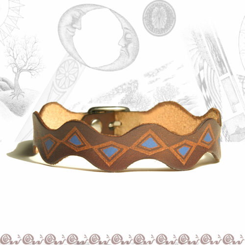 Bracciale onda 1,5 cm decorato - immagine 3
