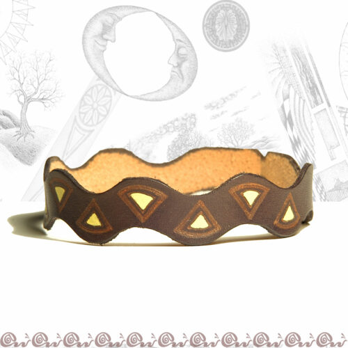 Bracciale onda 1,5 cm decorato - immagine 4