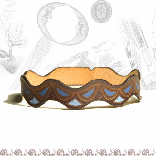 Bracciale onda 1,5 cm decorato - immagine 7