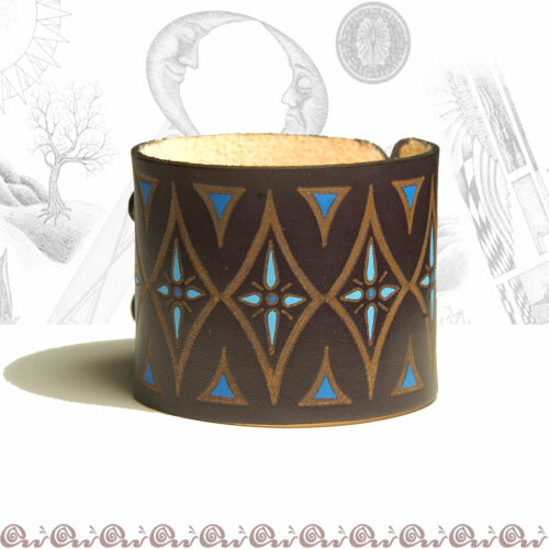 Bracciale due fibbie decorato - immagine 2