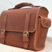 borsa moto vespa piaggio cuoio