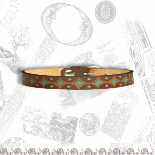 bracciale cuoio 0.7 cm