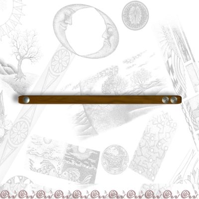 bracciale cuoio con clips