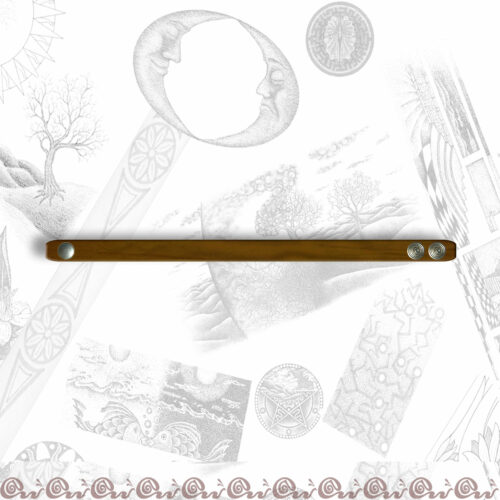 bracciale cuoio con clips