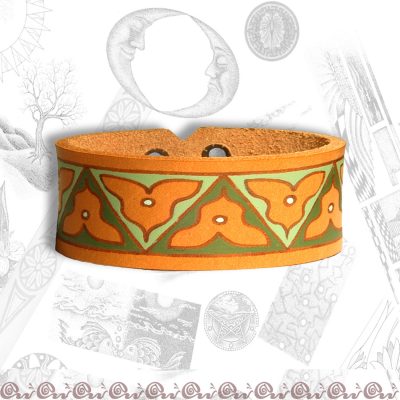 bracciale cuoio 3 cm