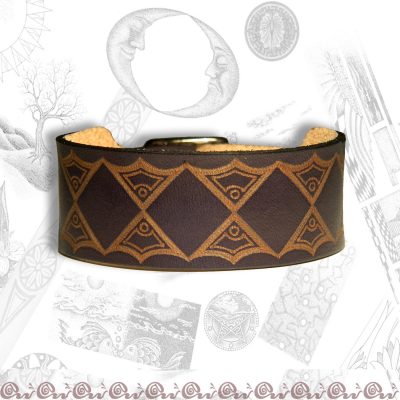 bracciale cuoio 3,5 cm